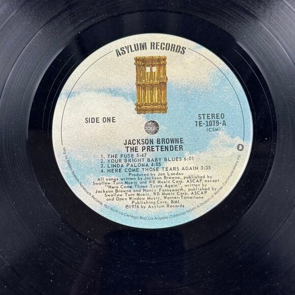 Jackson Browne – The Pretender (1976) Vinyl LP – Asylum Records 7E-1079 - Picture 3 of 8